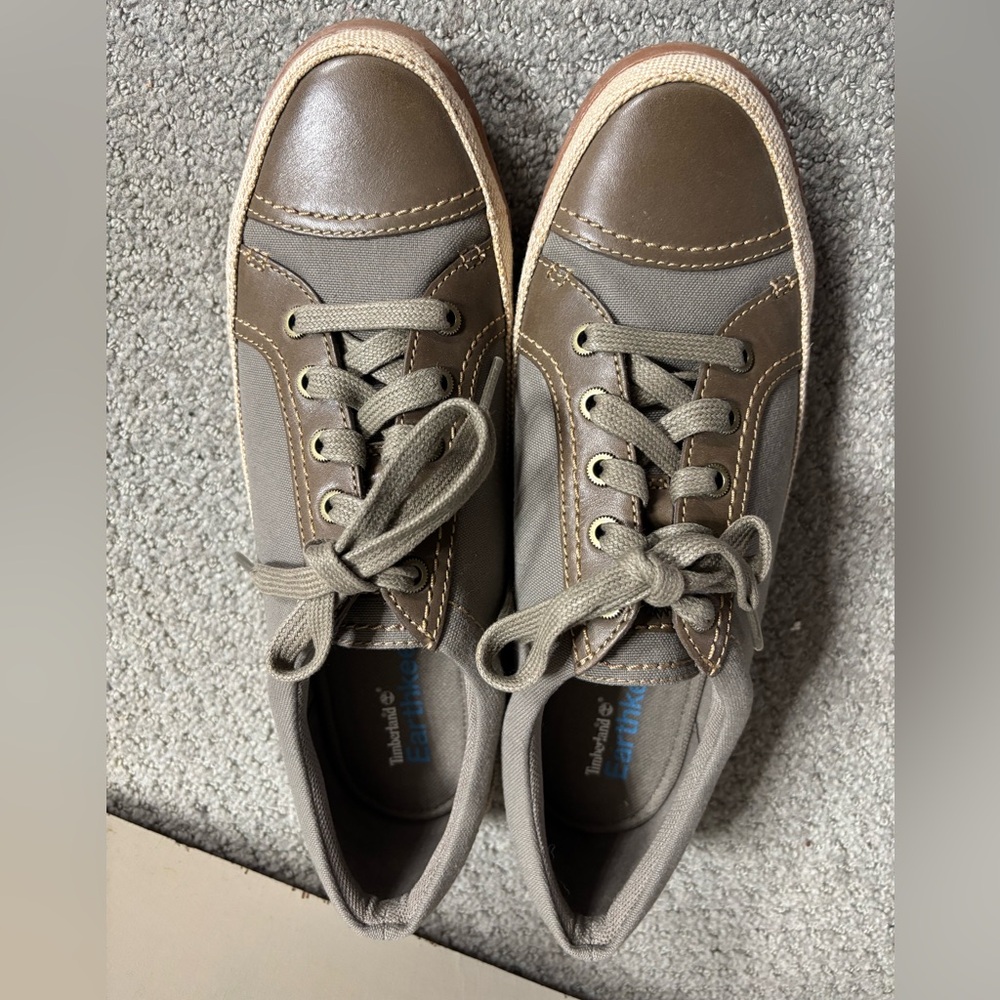 Timberland Northport Oxford 3962R Brown Leather Flat Lace Ladies Shoes NWOT 
#1